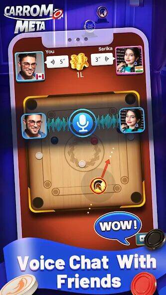 Скачать взломанную Carrom Meta-Board Disc Game [Мод меню] MOD apk на Андроид