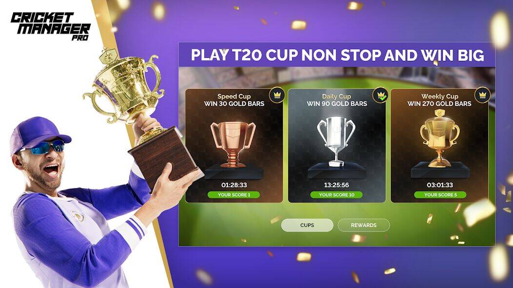 Скачать взломанную Cricket Manager Pro 2023 [Мод меню] MOD apk на Андроид