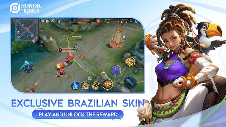 Скачать взломанную Honor of Kings [Бесплатные покупки] MOD apk на Андроид