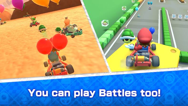 Скачать взломанную Mario Kart Tour [Много денег] MOD apk на Андроид