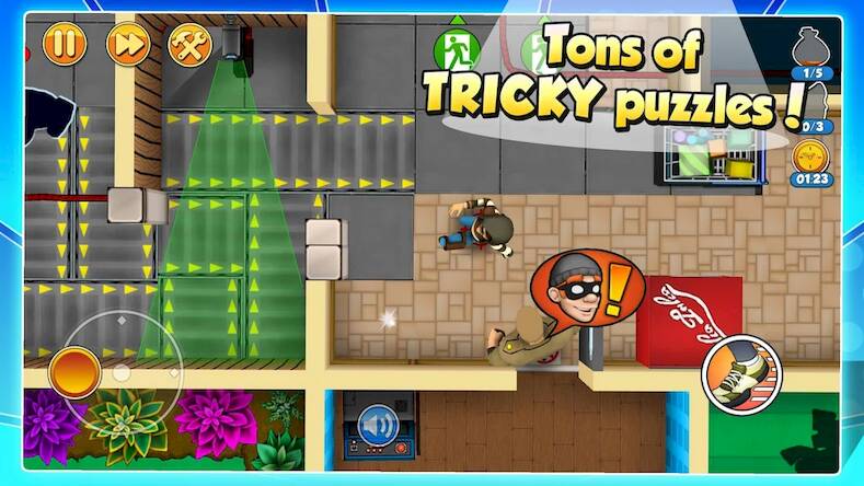 Скачать взломанную Robbery Bob 2: Double Trouble [Много денег] MOD apk на Андроид