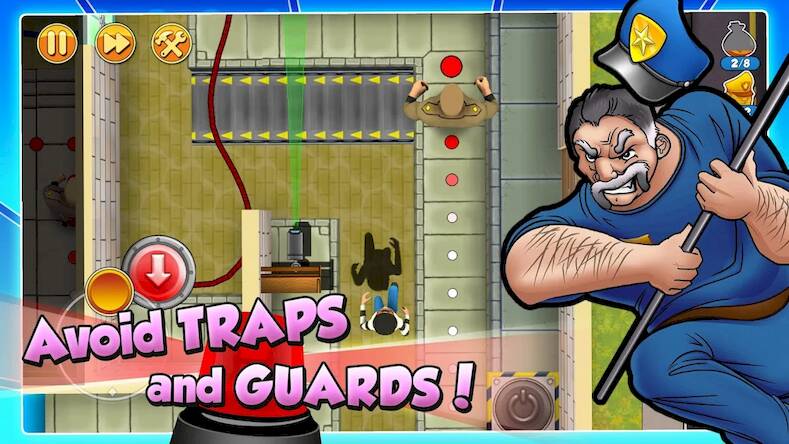 Скачать взломанную Robbery Bob 2: Double Trouble [Много денег] MOD apk на Андроид