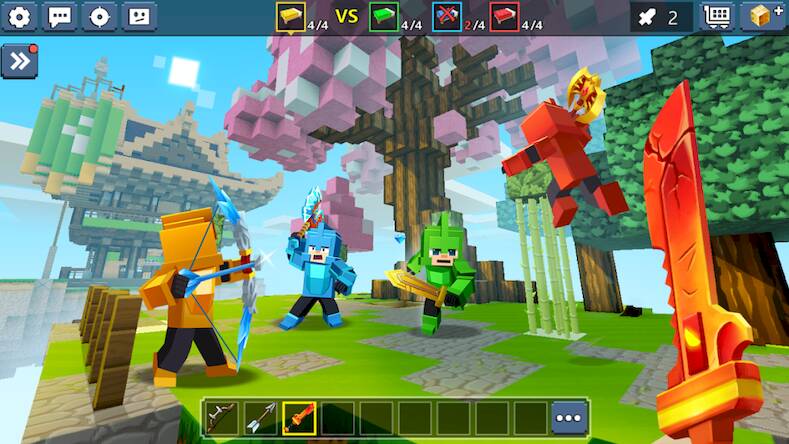 Скачать взломанную Bed Wars [Бесплатные покупки] MOD apk на Андроид