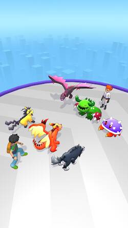 Скачать взломанную Monster Squad Rush [Много денег] MOD apk на Андроид