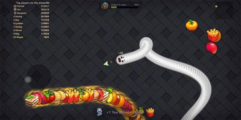 Скачать взломанную Snake Lite - Snake Zone Game [Много монет] MOD apk на Андроид