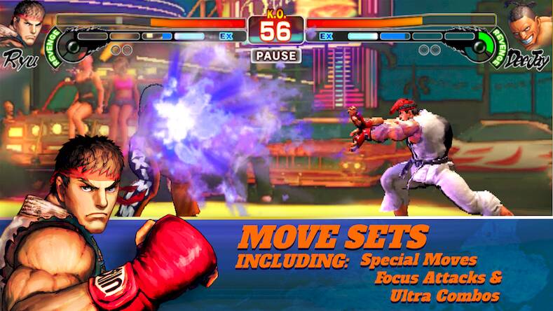 Скачать взломанную Street Fighter IV CE [Много монет] MOD apk на Андроид