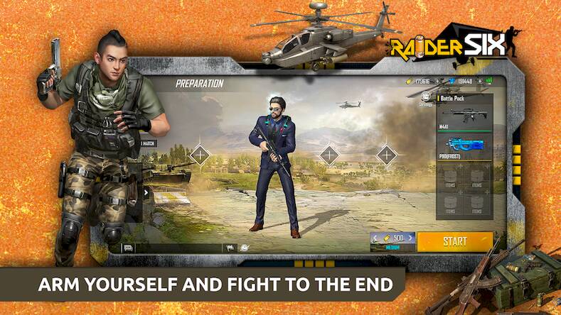 Скачать взломанную Raider SIX [Мод меню] MOD apk на Андроид