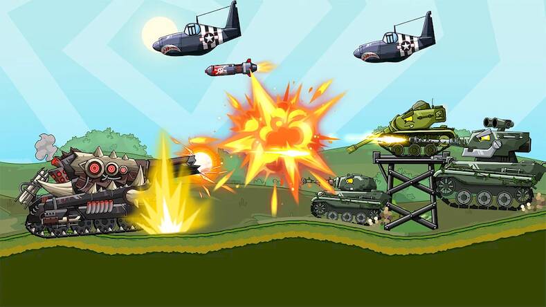 Скачать взломанную Tank Arena Steel Battle [Много денег] MOD apk на Андроид