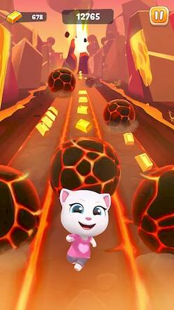 Скачать взломанную Говорящий Том: гонка на время [Много монет] MOD apk на Андроид