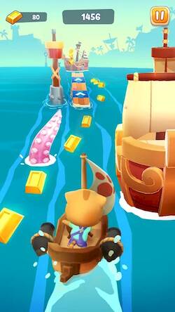 Скачать взломанную Говорящий Том: гонка на время [Много монет] MOD apk на Андроид