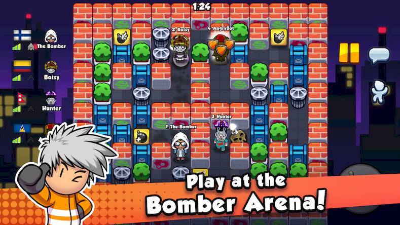 Скачать взломанную Bomber Friends [Много денег] MOD apk на Андроид