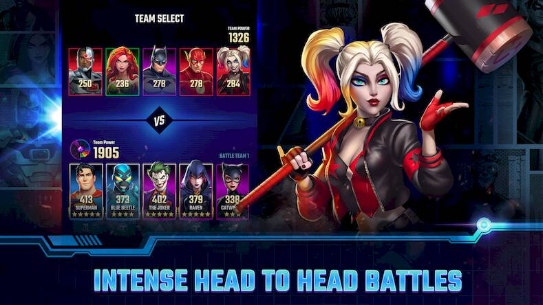 Скачать взломанную DC Heroes & Villains: Match 3 [Бесплатные покупки] MOD apk на Андроид