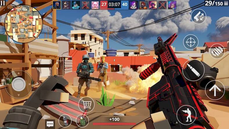 Скачать взломанную POLYWAR: PvP FPS онлайн шутеры [Много монет] MOD apk на Андроид