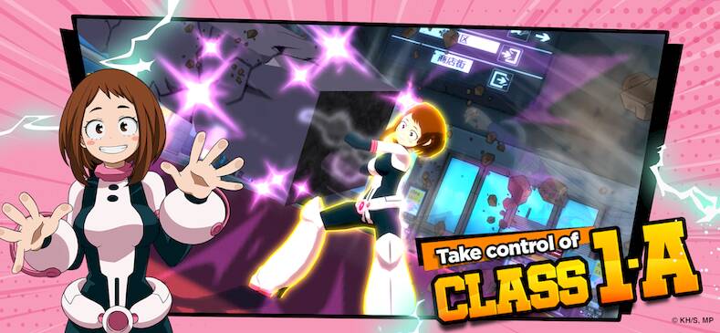 Скачать взломанную MHA: The Strongest Hero [Бесплатные покупки] MOD apk на Андроид