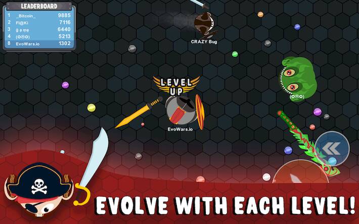 Скачать взломанную EvoWars.io [Бесплатные покупки] MOD apk на Андроид
