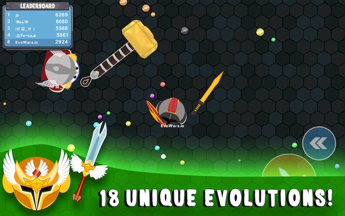 Скачать взломанную EvoWars.io [Бесплатные покупки] MOD apk на Андроид