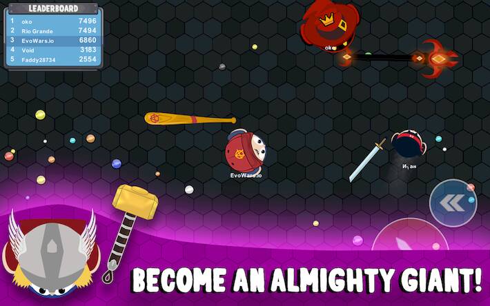 Скачать взломанную EvoWars.io [Бесплатные покупки] MOD apk на Андроид