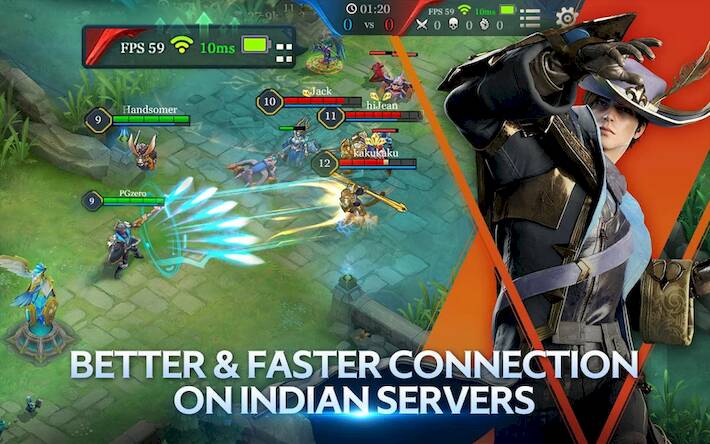 Скачать взломанную Arena of Valor: 5v5 Battle [Много денег] MOD apk на Андроид