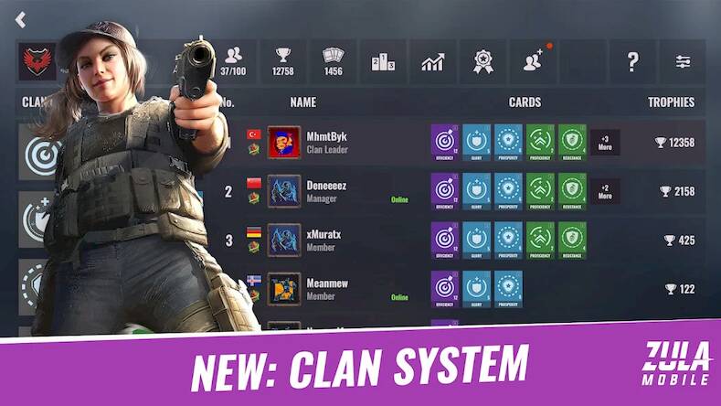 Скачать взломанную Zula Mobile: 3D Online FPS [Много денег] MOD apk на Андроид
