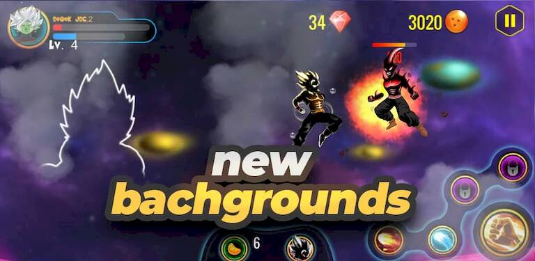 Скачать взломанную Dragon Ball Z: Saiyan Battle [Мод меню] MOD apk на Андроид