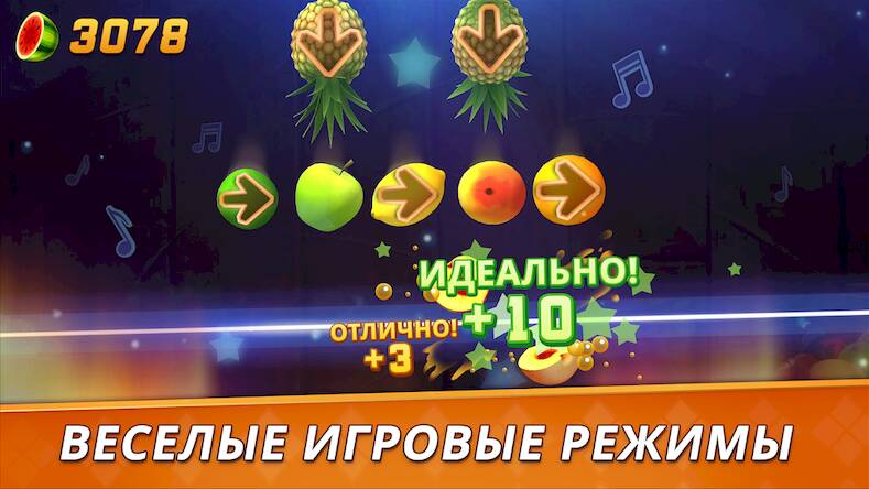 Скачать взломанную Fruit Ninja 2  [Много монет] MOD apk на Андроид