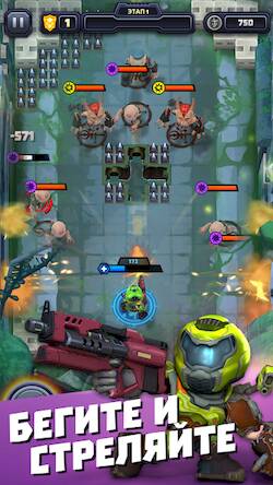 Скачать взломанную Mighty DOOM [Много денег] MOD apk на Андроид