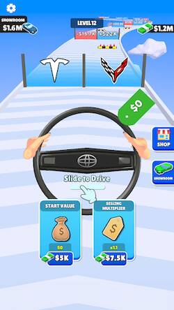 Скачать взломанную Steering Wheel Evolution [Много денег] MOD apk на Андроид