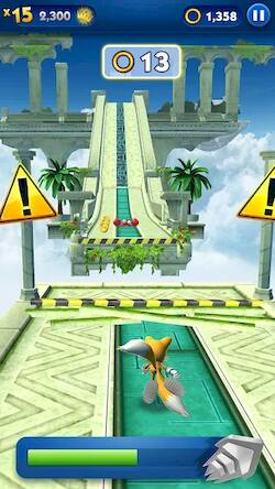 Скачать взломанную Sonic Prime Dash [Бесплатные покупки] MOD apk на Андроид