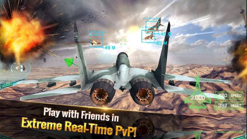 Скачать взломанную истребитель:современный воздух [Мод меню] MOD apk на Андроид