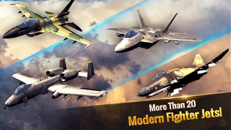 Скачать взломанную истребитель:современный воздух [Мод меню] MOD apk на Андроид