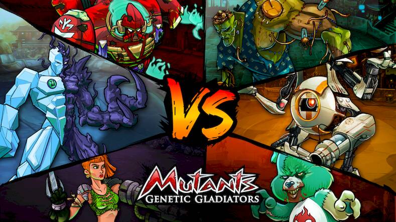 Скачать взломанную Mutants Genetic Gladiators [Много монет] MOD apk на Андроид
