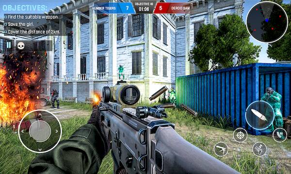 Скачать взломанную FPS battleground attack games [Много монет] MOD apk на Андроид