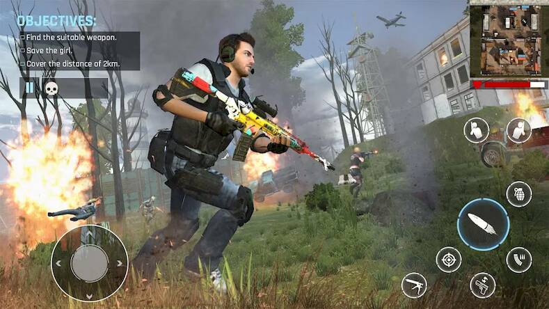 Скачать взломанную FPS battleground attack games [Много монет] MOD apk на Андроид
