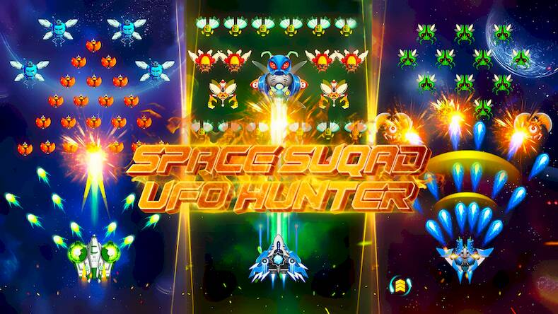 Скачать взломанную Space Squad UFO Hunter [Мод меню] MOD apk на Андроид