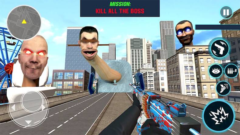 Скачать взломанную Toilet Shooter FPS: Mafia City [Много денег] MOD apk на Андроид
