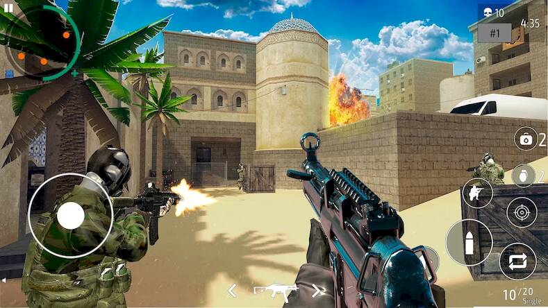 Скачать взломанную Just FPS Shooter оффлайн игра [Много монет] MOD apk на Андроид