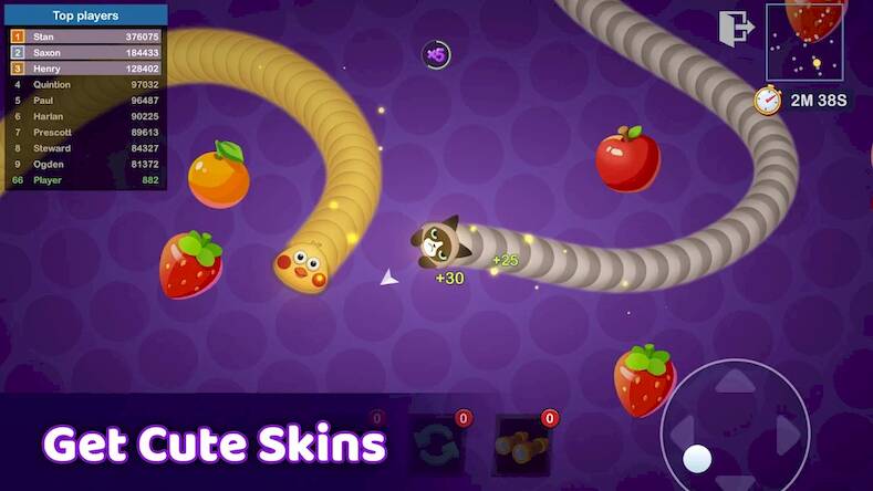 Скачать взломанную Snake Merge: холостой io игра [Мод меню] MOD apk на Андроид