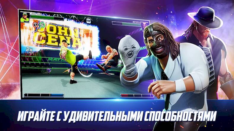 Скачать взломанную WWE Mayhem [Мод меню] MOD apk на Андроид