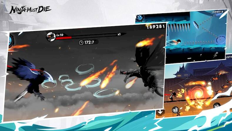Скачать взломанную Ninja Must Die [Много монет] MOD apk на Андроид
