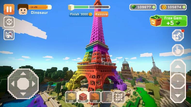 Скачать взломанную Craft World [Бесплатные покупки] MOD apk на Андроид