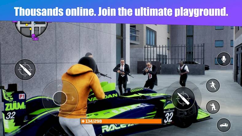Скачать взломанную ALT CITY 3D online multiplayer [Много денег] MOD apk на Андроид