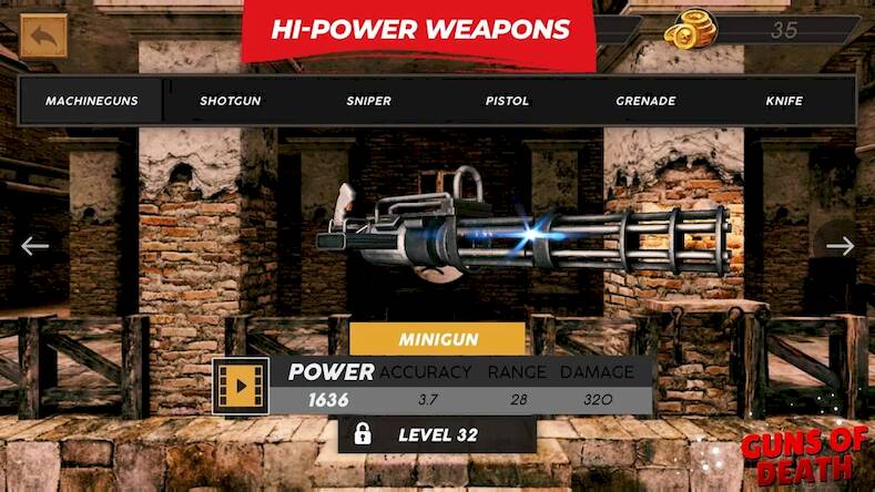 Скачать взломанную Оружие смерти [Мод меню] MOD apk на Андроид