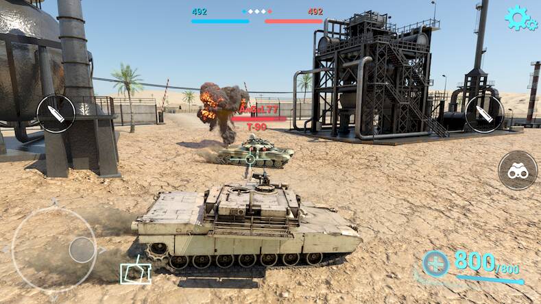 Скачать взломанную Tanks Battlefield: PvP Battle [Много монет] MOD apk на Андроид