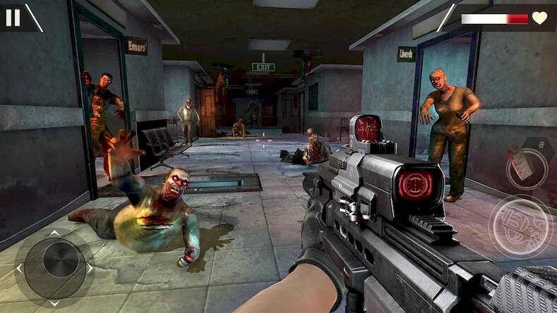 Скачать взломанную Zombie Hunter - Shooting Games [Много денег] MOD apk на Андроид