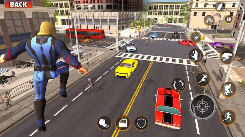 Скачать взломанную Gangster Target Superhero Game [Много монет] MOD apk на Андроид