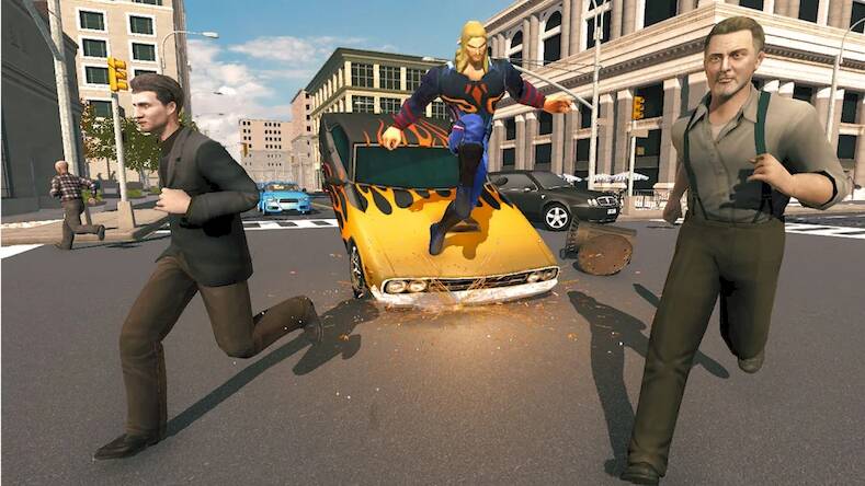 Скачать взломанную Gangster Target Superhero Game [Много монет] MOD apk на Андроид
