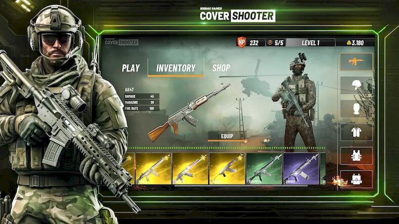 Скачать взломанную Cover Shooter: Gun Shooting [Бесплатные покупки] MOD apk на Андроид