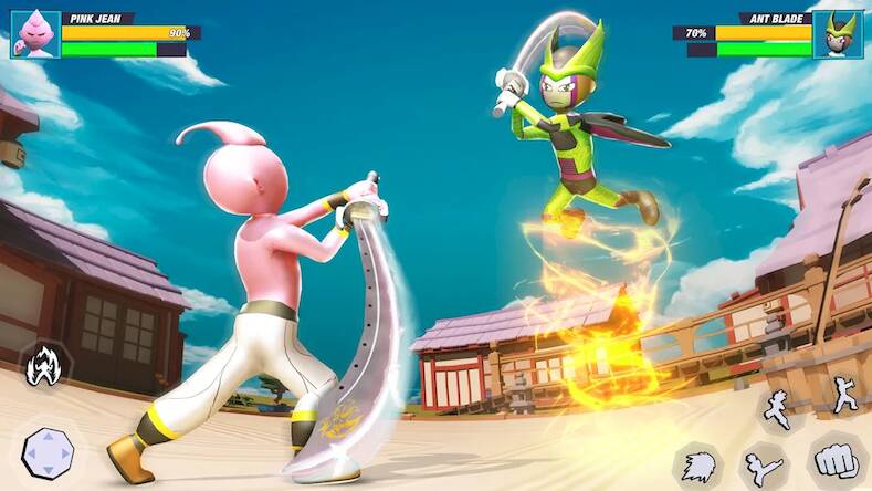 Скачать взломанную Stickman Fighter: Karate Games [Бесплатные покупки] MOD apk на Андроид