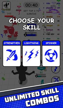 Скачать взломанную Stickman Survival: Mighty Wars [Бесплатные покупки] MOD apk на Андроид