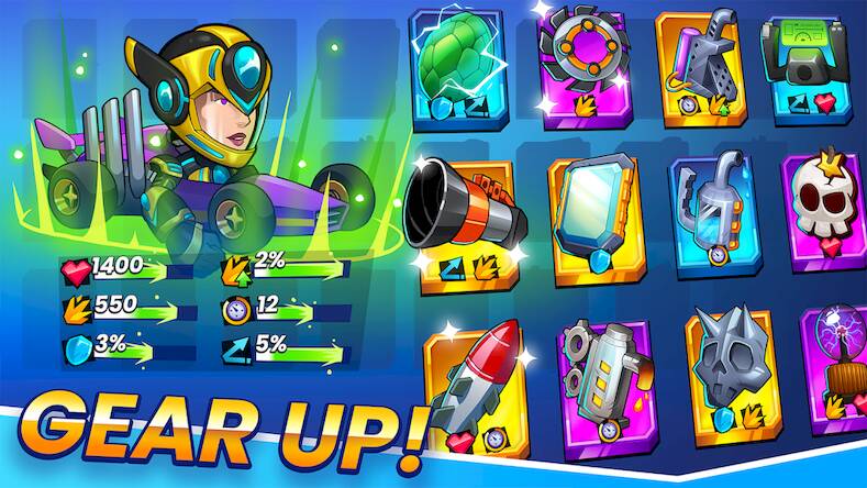 Скачать взломанную Smash Stars: Epic Car Battles! [Бесплатные покупки] MOD apk на Андроид